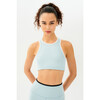 Women's Blake Rigor Bra, Teal/White - Shirts - 2