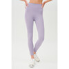 Women's Ella High Waist Airweight 7/8, Pale Lavender/White - Leggings - 2