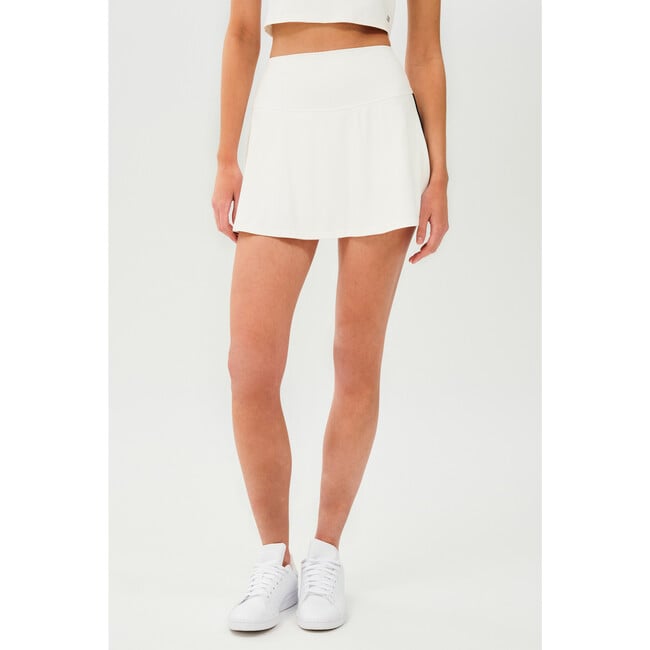 Women's Airweight High Waist Skort, White/Indigo - Skirts - 2