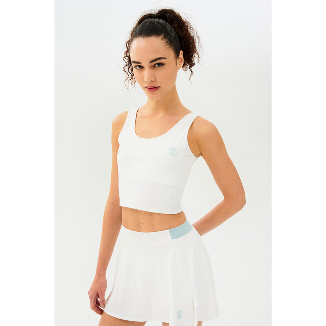 Women's Sprint Rigor Bralette, White/Teal - Shirts - 3