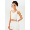 Women's Sprint Rigor Bralette, White/Teal - Shirts - 3