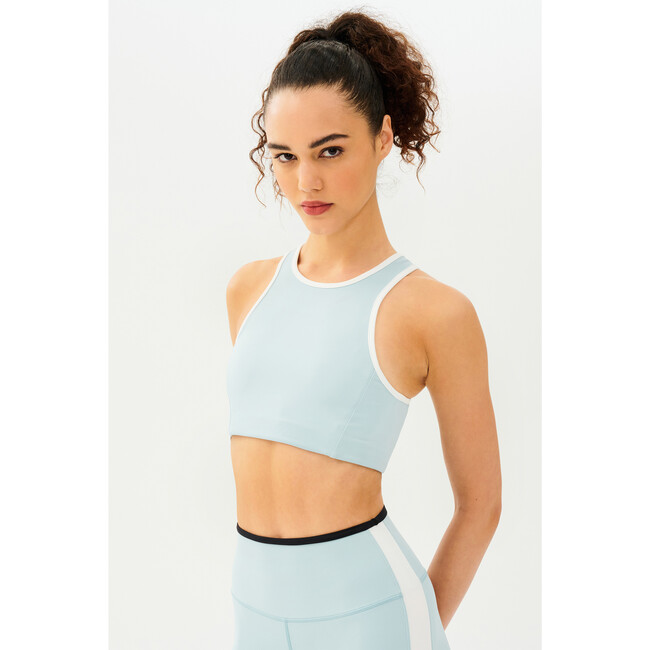 Women's Blake Rigor Bra, Teal/White - Shirts - 3