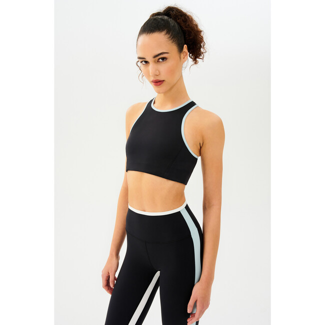 Women's Blake Rigor Bra, Black/Teal - Shirts - 3