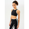 Women's Blake Rigor Bra, Black/Teal - Shirts - 3