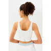 Women's Sprint Rigor Bralette, White/Teal - Shirts - 4