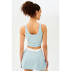 Women's Sprint Rigor Bralette, Teal/White - Shirts - 4