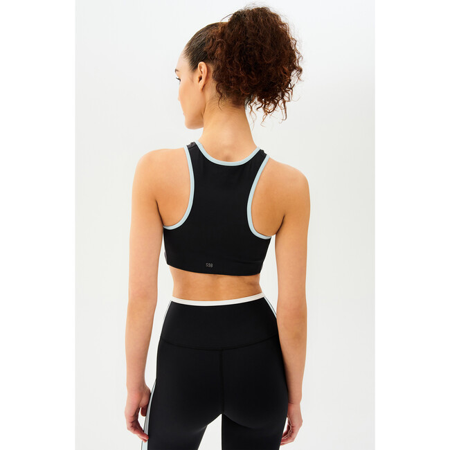 Women's Blake Rigor Bra, Black/Teal - Shirts - 4