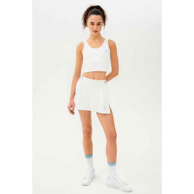 Women's Sprint Rigor Bralette, White/Teal - Shirts - 5