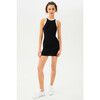 Women's Kiki Rib Dress, Black/White - Dresses - 5