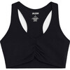 Women's Airweight Bra With Ruching, Black - Shirts - 1 - thumbnail