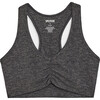Women's Airweight Bra With Ruching, Heather Grey - Shirts - 1 - thumbnail