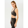 Women's Airweight Bra With Ruching, Heather Grey - Shirts - 3