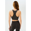 Women's Airweight Bra With Ruching, Heather Grey - Shirts - 4