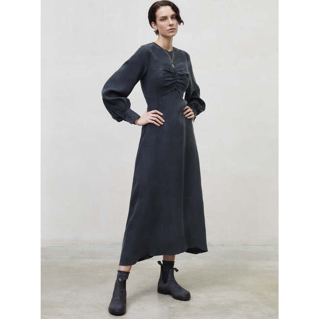 Isaura Woman Dress Dark Grey - Dresses - 2