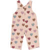 Elaine Baby Overall Hearts Print - Overalls - 3