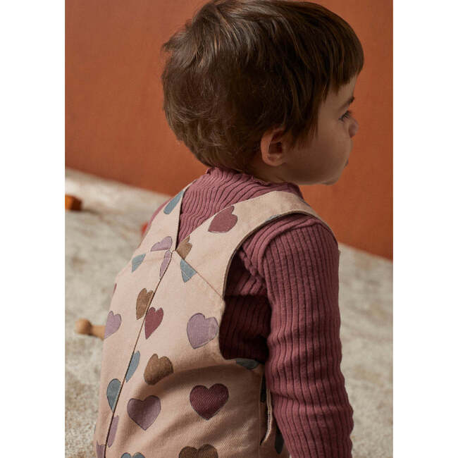 Elaine Baby Overall Hearts Print - Overalls - 4