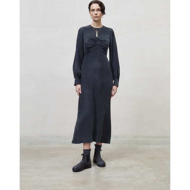 Isaura Woman Dress Dark Grey - Dresses - 5