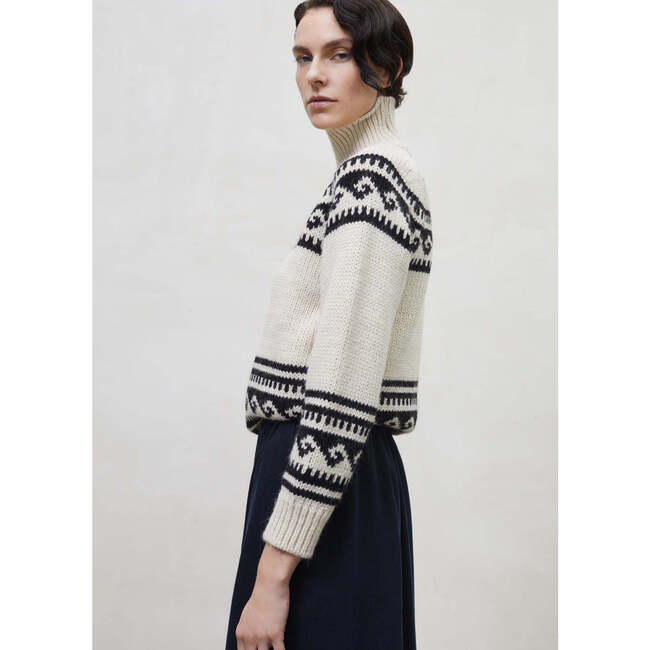 Andy Woman Jumper High Neck Sand - Sweaters - 3