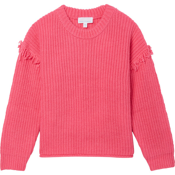Fringe Sweater Pink Glow - Rockets of Awesome Sweaters | Maisonette