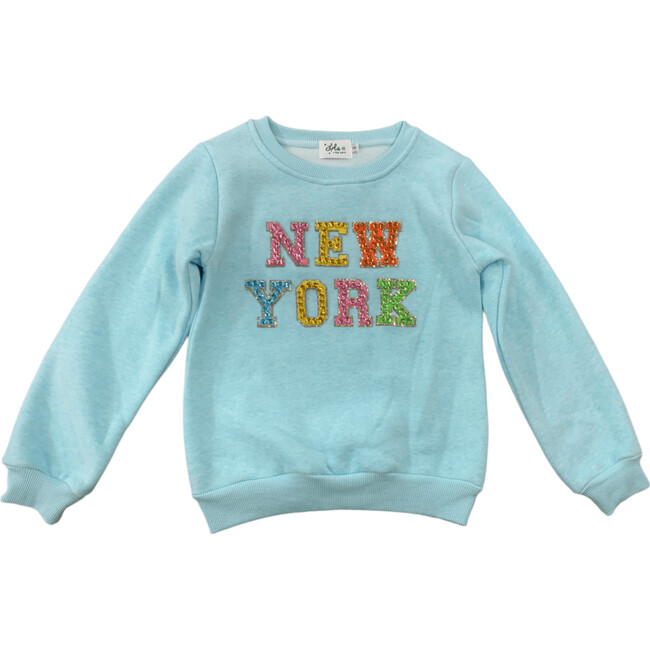 New York Rainbow Gem Sweatshirt, Blue