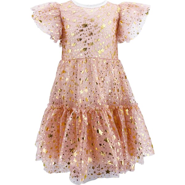 Goldie Star Tulle Dress, Gold - Lola + The Boys Dresses | Maisonette