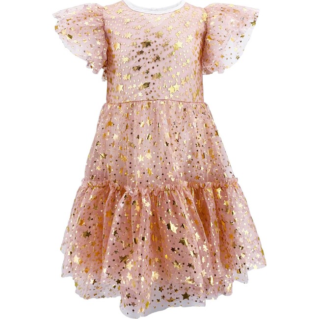 Goldie Star Tulle Dress, Gold