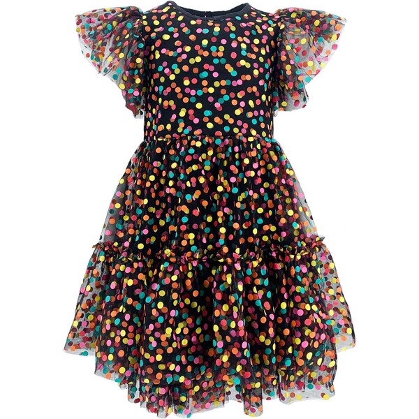 Funfetti Surprise Puffy Tulle Dress, Black Lola + The Boys Dresses