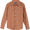 Lyam Button Down Shirt, Cinnamon Plaid - Shirts - 1 - thumbnail