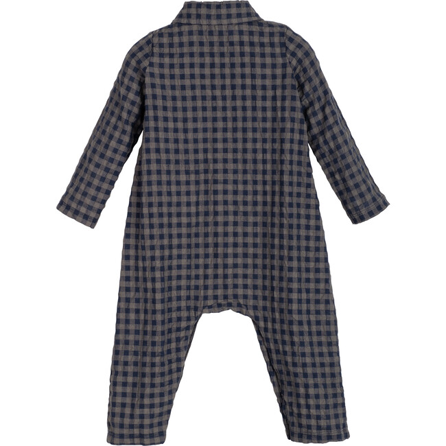 Tristan Coverall, Navy Check - Onesies - 2