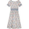 Women’s Margaux Smocked Dress, Cream Floral - Dresses - 2