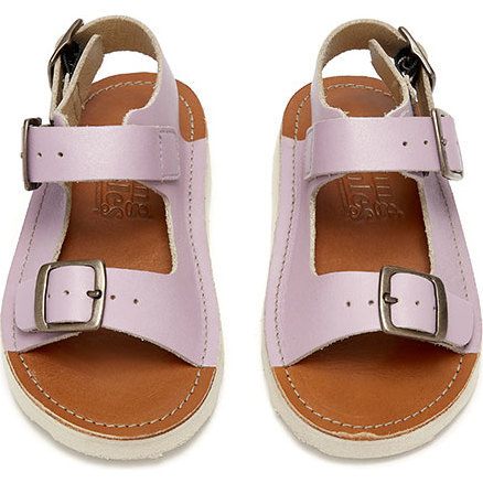 Spike Leather Sandal, Lilac - Sandals - 1