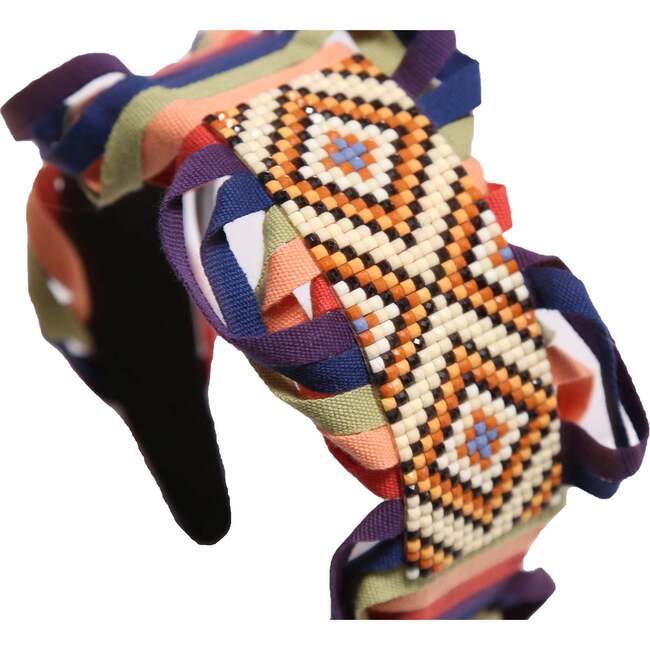 Terra Ribbon Headband, Rainbow - Headbands - 2