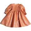 Terra Smocked Ceremonial Frock, Copper - Dresses - 1 - thumbnail