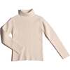 Slim Fit Ribbed Turtleneck, Opal - Shirts - 1 - thumbnail