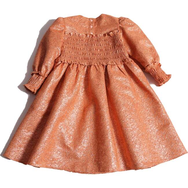 Terra Smocked Ceremonial Frock, Copper - Dresses - 2