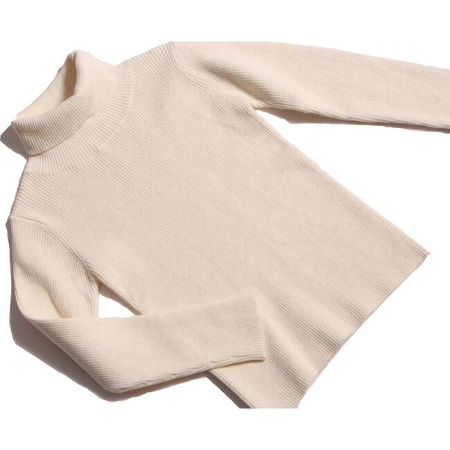 Slim Fit Ribbed Turtleneck, Opal - Shirts - 3