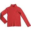 Slim Fit Ribbed Turtleneck, Maple - Shirts - 1 - thumbnail