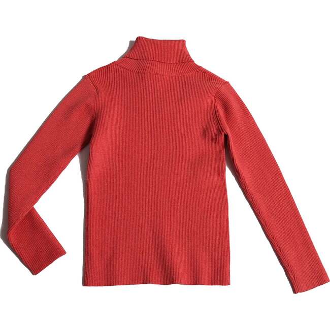 Slim Fit Ribbed Turtleneck, Maple - Shirts - 2