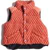 Patchwork Down Filled Vest, Maple Mix - Vests - 1 - thumbnail