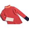 Patchwork Ribbed Turtleneck, Maple Mix - Shirts - 3