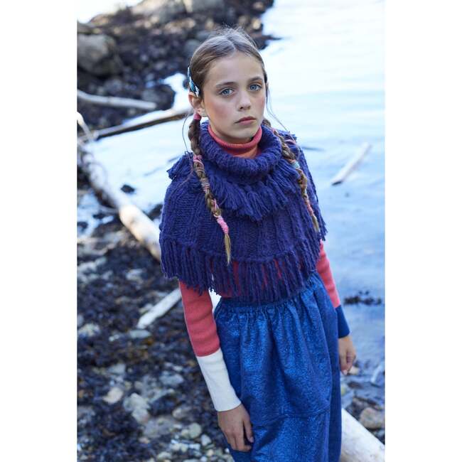 Patchwork Ribbed Turtleneck, Maple Mix - Shirts - 4