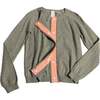 Classic Crew Neck Cardi, Sage - Cardigans - 1 - thumbnail