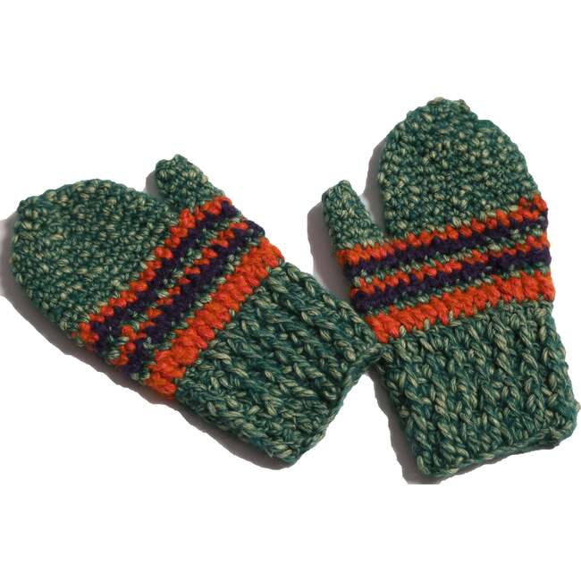 Cozy Fair Isle Mittens, Moss Mix - Mits - 2