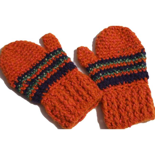 Cozy Fair Isle Mittens, Flame Mix - Mits - 2