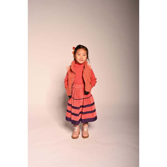 Patchwork Down Filled Vest, Maple Mix - Vests - 5