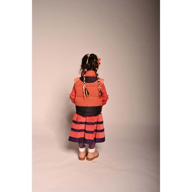 Patchwork Down Filled Vest, Maple Mix - Vests - 6