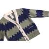 Baby Mountain Peaks Patchwork Cardi, Sage Mix - Cardigans - 3