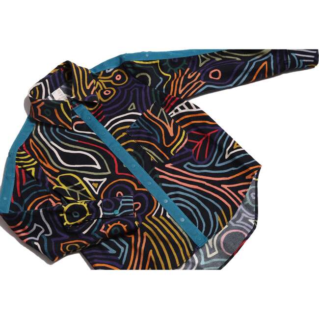 Amadi Multi Snap Shirt, Rainbow - Button Downs - 3