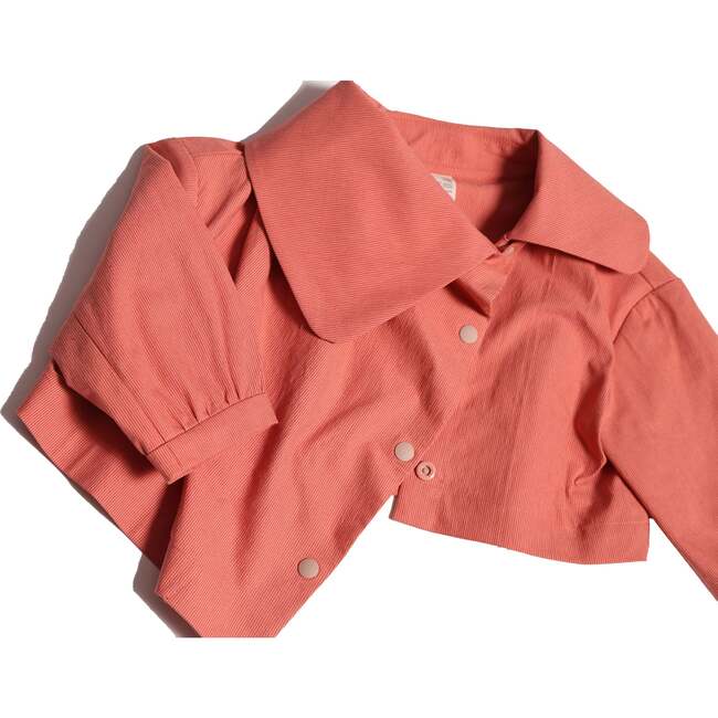 Amber Draped Bolero Jacket, Maple Mix - Jackets - 4