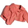 Amber Draped Bolero Jacket, Maple Mix - Jackets - 4